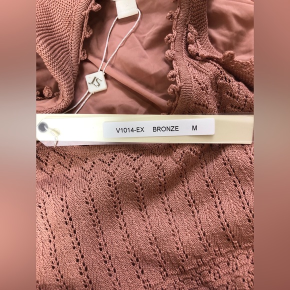 NWT Jonathan Simkhai Crochet Handkerchief Hem Dress Size M - Picture 7 of 7